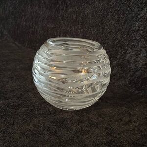 Bombay Company clear and frosted glass globe.